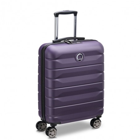 Valise cabine slim DELSEY "Air Armour" - violet foncé | Bagage cabine qualité femme