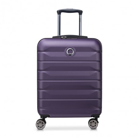 Valise cabine slim DELSEY "Air Armour" - violet foncé | Bagage cabine qualité femme