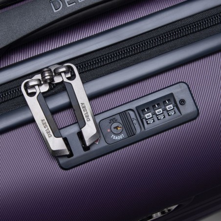 Valise cabine slim DELSEY "Air Armour" - violet foncé | Bagage cabine qualité femme Valise cabine slim DELSEY "Air Armour" - violet foncé | Bagage cabine qualité femme