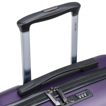 Valise cabine slim DELSEY "Air Armour" - violet foncé | Bagage cabine qualité femme