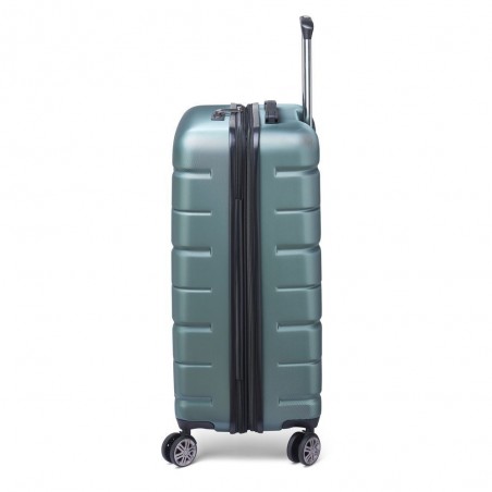 Valise extensible 68cm DELSEY "Air Armour" vert | Bagage taille moyenne solide sécurisé