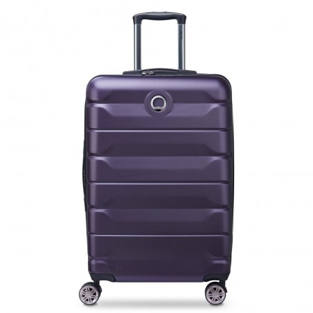 Valise extensible 68cm DELSEY "Air Armour" violet foncé | Bagage femme solide qualité