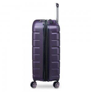 Valise extensible 68cm DELSEY "Air Armour" violet foncé | Bagage femme solide qualité