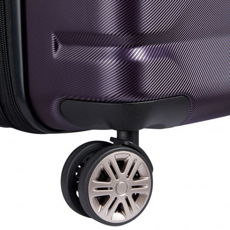 Valise extensible 68cm DELSEY "Air Armour" violet foncé | Bagage femme solide qualité