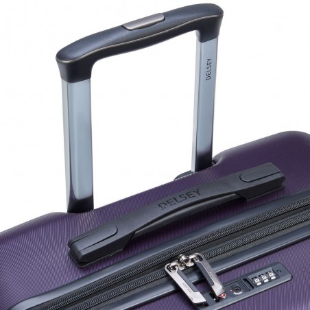 Valise extensible 68cm DELSEY "Air Armour" violet foncé | Bagage femme solide qualité