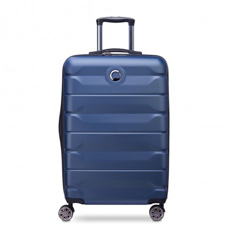 Valise extensible 68cm DELSEY "Air Armour" bleu nuit | Valise taille moyenne solide qualité marque française