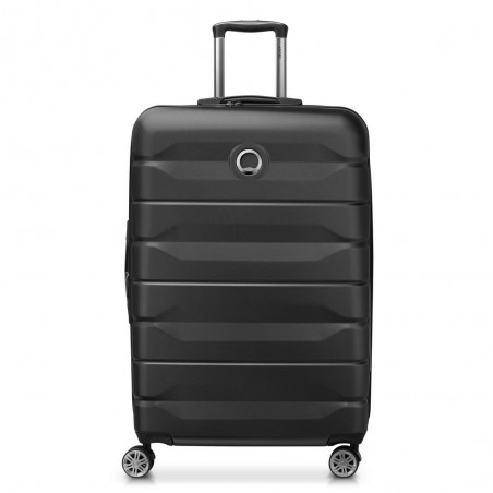 Valise extensible 77cm DELSEY "Air Armour" noir | Bagage grande taille solide qualité marque française