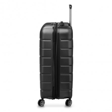 Valise extensible 77cm DELSEY "Air Armour" noir | Bagage grande taille solide qualité marque française