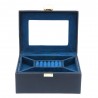 Coffret à bijoux DAVIDTS "Flower" noir/bleu | Boîte à bijoux femme haut de gamme Coffret à bijoux DAVIDTS "Flower" noir/bleu | Boîte à bijoux femme haut de gamme