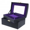 Coffret à bijoux DAVIDTS "Flower" noir/violet | Boîte à bijoux femme haut de gamme Coffret à bijoux DAVIDTS "Flower" noir/violet | Boîte à bijoux femme haut de gamme