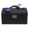 Coffret à bijoux DAVIDTS "Flower" noir/violet | Boîte à bijoux femme haut de gamme Coffret à bijoux DAVIDTS "Flower" noir/violet | Boîte à bijoux femme haut de gamme