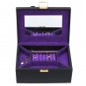Coffret à bijoux DAVIDTS "Flower" noir/violet | Boîte à bijoux femme haut de gamme Coffret à bijoux DAVIDTS "Flower" noir/violet | Boîte à bijoux femme haut de gamme