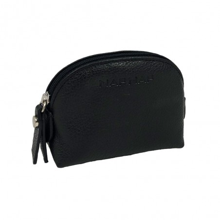 Porte-monnaie en cuir NAF NAF "Camélia" noir | Bourse femme qualité marque française Porte-monnaie en cuir NAF NAF "Camélia" noir | Bourse femme qualité marque française