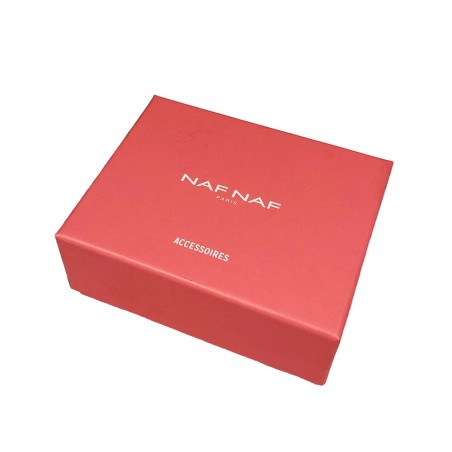 Porte-monnaie en cuir NAF NAF "Dahlia" rouge carmin | Bourse femme qualité marque française Porte-monnaie en cuir NAF NAF "Dahlia" rouge carmin | Bourse femme qualité marque française