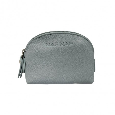 Porte-monnaie en cuir NAF NAF "Dahlia" bleu ciel | Bourse femme qualité marque française Porte-monnaie en cuir NAF NAF "Dahlia" bleu ciel | Bourse femme qualité marque française