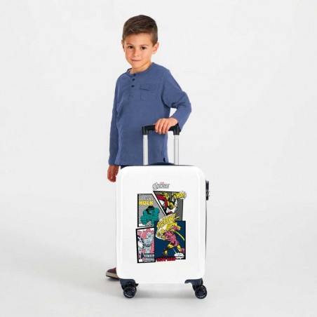 Valise cabine MARVEL "Sky Avengers" blanc | Bagage enfant original super héros