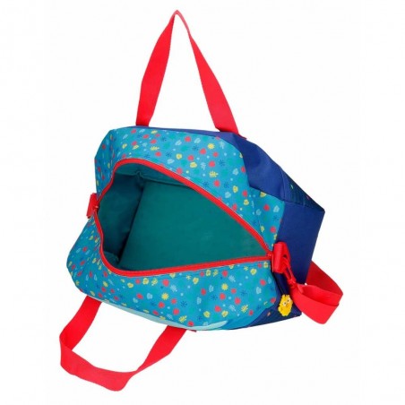 Sac de voyage enfant BABY SHARK "Happy Family" bleu | Bagage enfant rigolo ludique pas cher