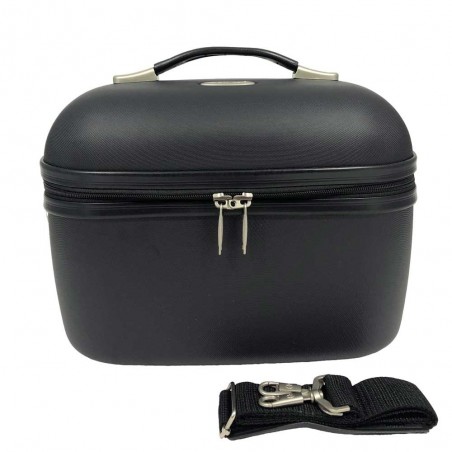 Vanity case rigide SNOWBALL "Dublin" noir | Beauty case femme pas cher