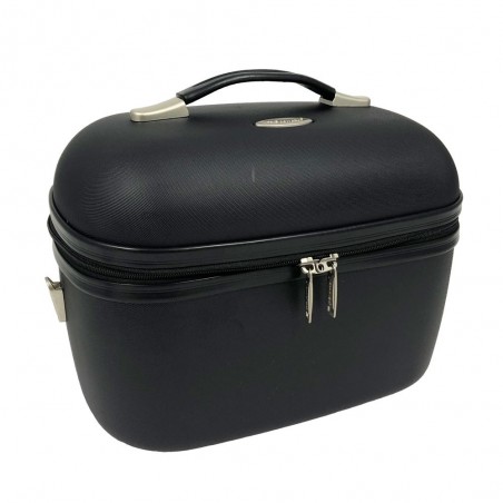 Vanity case rigide SNOWBALL "Dublin" noir | Beauty case femme pas cher