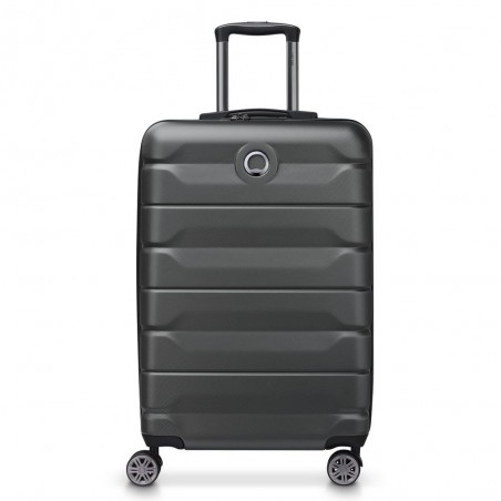 Valise extensible 68cm DELSEY "Air Armour" noir | Valise taille moyenne solide qualité marque française