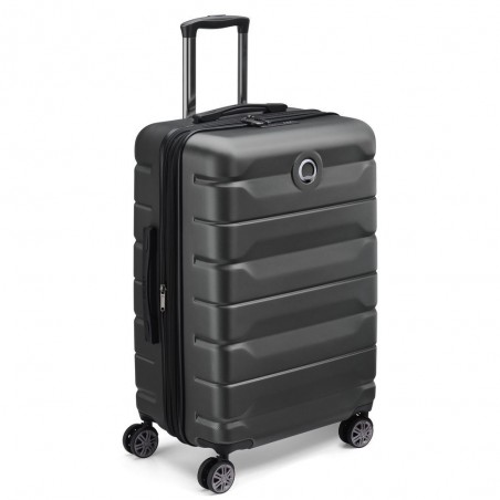 Valise extensible 68cm DELSEY "Air Armour" noir | Valise taille moyenne solide qualité marque française