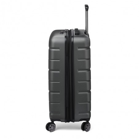 Valise extensible 68cm DELSEY "Air Armour" noir | Valise taille moyenne solide qualité marque française