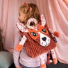 Sac à dos velours LES DÉGLINGOS "Mélimélos la biche" Sac à dos velours LES DÉGLINGOS "Mélimélos la biche"