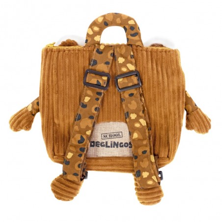 Sac à dos velours LES DÉGLINGOS "Spéculos le tigre" Sac à dos velours LES DÉGLINGOS "Spéculos le tigre"