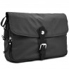 Sac à main besace nylon et cuir KATANA Noir Sac à main besace nylon et cuir KATANA Noir