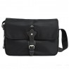 Sac à main besace nylon et cuir KATANA Noir Sac à main besace nylon et cuir KATANA Noir