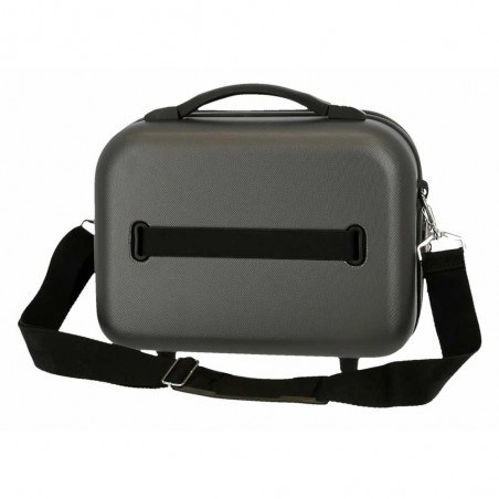 Vanity case rigide ROLL ROAD "India" gris anthracite | Vanity femme pas cher