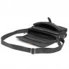 Sac à main besace nylon et cuir KATANA Noir Sac à main besace nylon et cuir KATANA Noir
