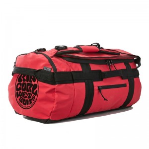 Sac de voyage RIP CURL "Search Duffle" 45L Hydro Eco rouge | Sac à dos étanche surfeur original pas cher