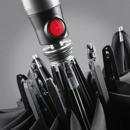 Parapluie pliant KNIRPS "T200 Medium Duomatic" uni noir | Parapluie ouverture fermeture automatique solide Parapluie pliant KNIRPS "T200 Medium Duomatic" uni noir | Parapluie ouverture fermeture automatique solide