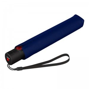 Parapluie pliant KNIRPS "Ultra light U200 Duomatic" bleu marine | Parapluie de poche ultra léger qualité allemande