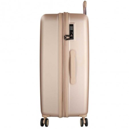 Valise extensible 75cm MOVOM "Wood" champagne | Grande valise avion solide pas cher Valise extensible 75cm MOVOM "Wood" champagne | Grande valise avion solide pas cher