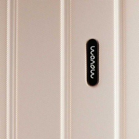 Valise extensible 75cm MOVOM "Wood" champagne | Grande valise avion solide pas cher Valise extensible 75cm MOVOM "Wood" champagne | Grande valise avion solide pas cher