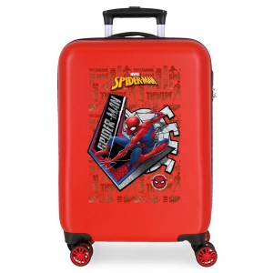 Valise cabine SPIDERMAN "Great Power" rouge | Bagage enfant garçon super-héros Marvel