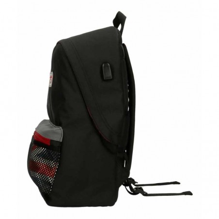 Sac à dos garçon PEPE JEANS LONDON "Malden" noir | Sac scolaire mode marque