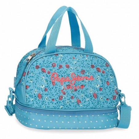 Sac repas PEPE JEANS LONDON "Ava" bleu | Lunch bag picnic fille original marque mode