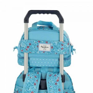 Sac repas PEPE JEANS LONDON "Ava" bleu | Lunch bag picnic fille original marque mode