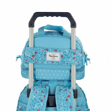 Sac repas PEPE JEANS LONDON "Ava" bleu | Lunch bag picnic fille original marque mode Sac repas PEPE JEANS LONDON "Ava" bleu | Lunch bag picnic fille original marque mode