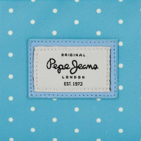 Sac repas PEPE JEANS LONDON "Ava" bleu | Lunch bag picnic fille original marque mode Sac repas PEPE JEANS LONDON "Ava" bleu | Lunch bag picnic fille original marque mode