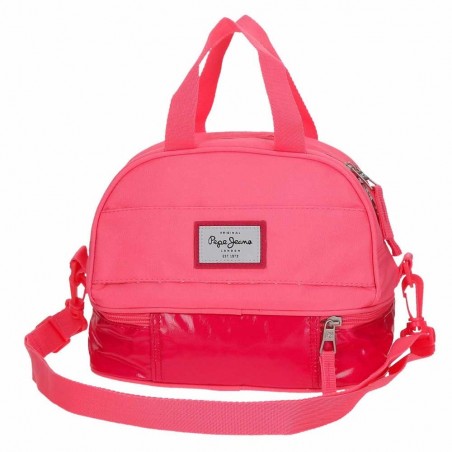 Sac repas PEPE JEANS LONDON "Kim" rose | Lunch bag picnic fille original marque mode