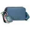 Sac bandoulière 2 cpts PEPE JEANS "Tessa" bleu jean | Mini sac à main femme pochette pas cher Sac bandoulière 2 cpts PEPE JEANS "Tessa" bleu jean | Mini sac à main femme pochette pas cher