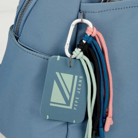 Sac bandoulière 2 cpts PEPE JEANS "Tessa" bleu jean | Mini sac à main femme pochette pas cher Sac bandoulière 2 cpts PEPE JEANS "Tessa" bleu jean | Mini sac à main femme pochette pas cher