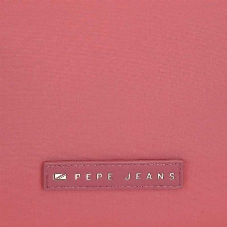 Sac bandoulière 2 cpts PEPE JEANS "Tessa" fraise | Mini sac à main pochette femme marque pas cher Sac bandoulière 2 cpts PEPE JEANS "Tessa" fraise | Mini sac à main pochette femme marque pas cher