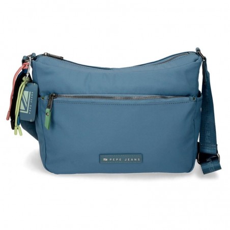Sac bandoulière PEPE JEANS "Tessa" bleu jean | Sac à main porté croisé toile marque de mode Sac bandoulière PEPE JEANS "Tessa" bleu jean | Sac à main porté croisé toile marque de mode