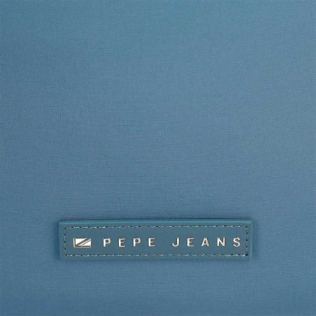 Sac bandoulière PEPE JEANS "Tessa" bleu jean | Sac à main porté croisé toile marque de mode