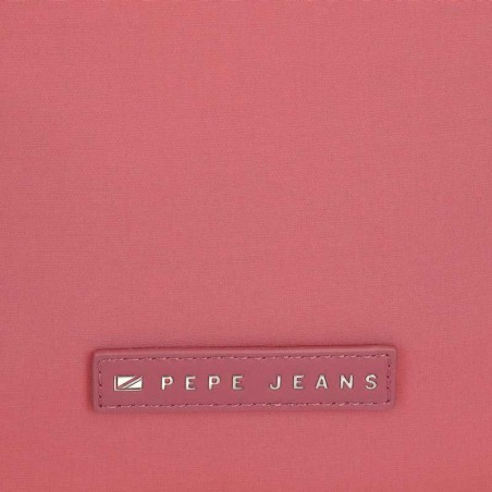 Sac bandoulière PEPE JEANS "Tessa" fraise | Sac à main porté croisé toile marque de mode